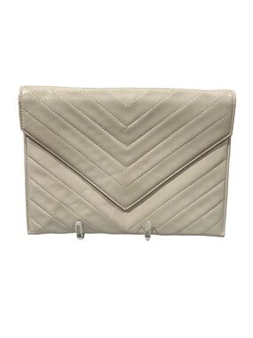 Yves Saint Laurent  YSL White Quilted Clutch EUC